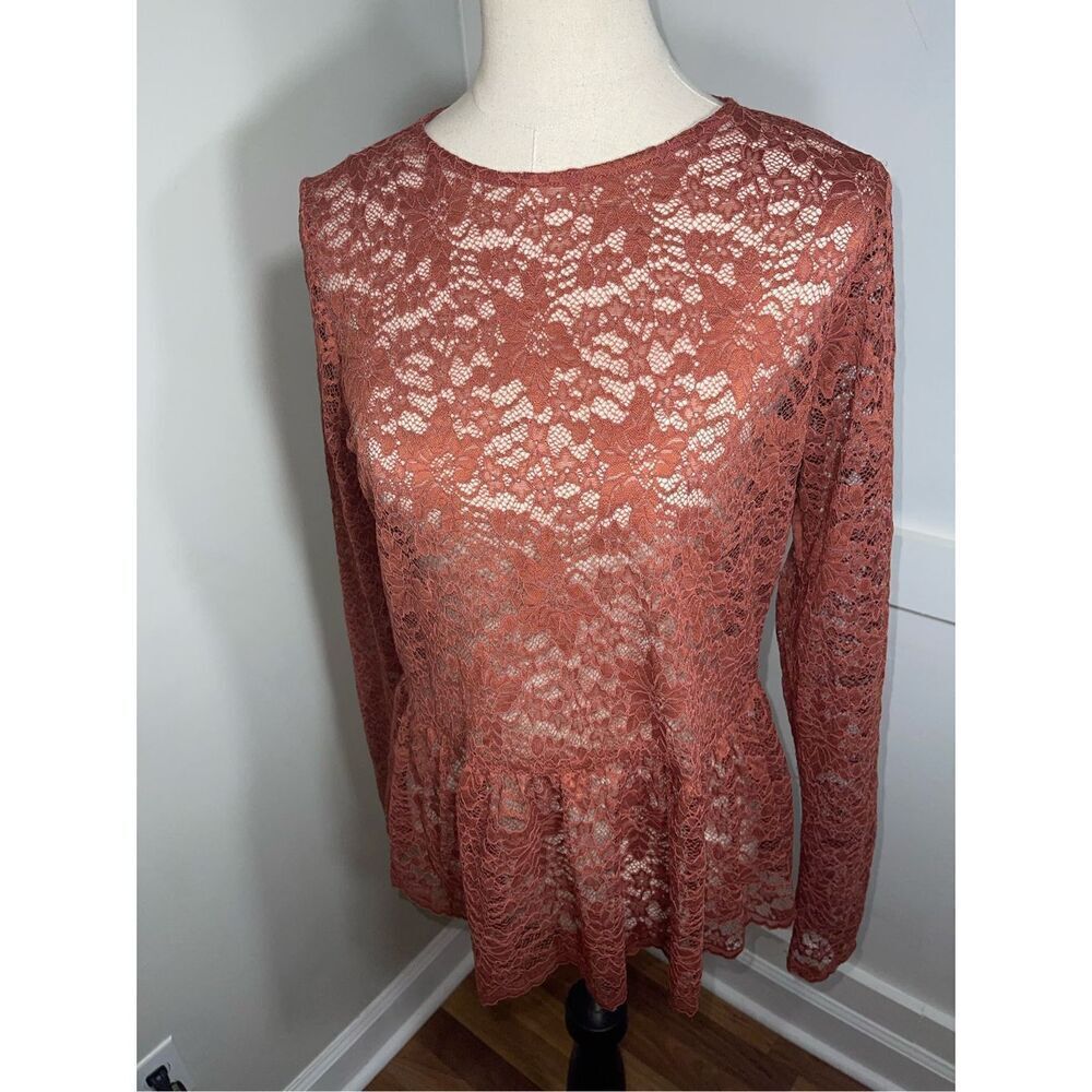 Tiny willow Orange Lace Top - Size XL - 3/$25 - C